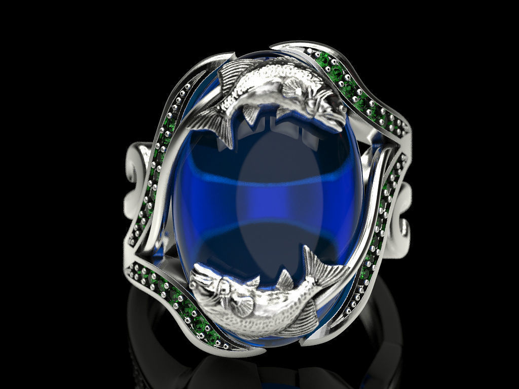 Ring fish 3D print model_1