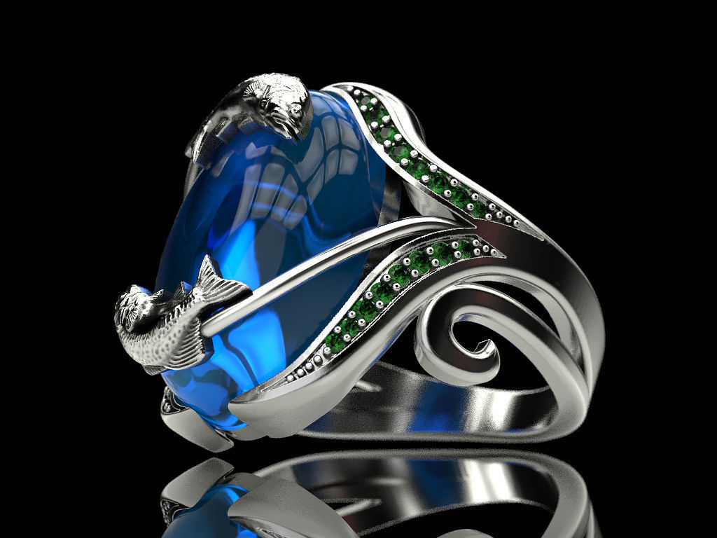 Ring fish 3D print model_2