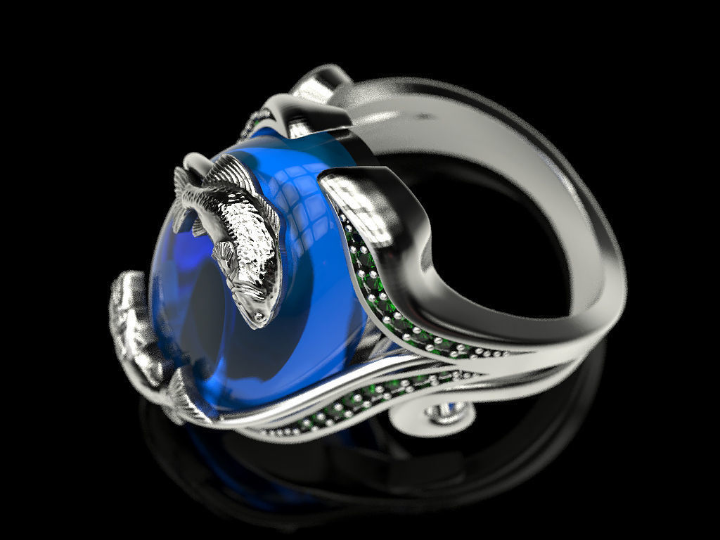 Ring fish 3D print model_4