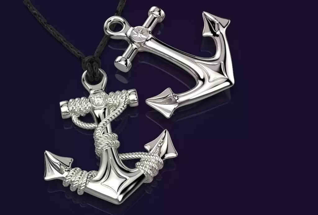 Anchor Pendant 3D print model