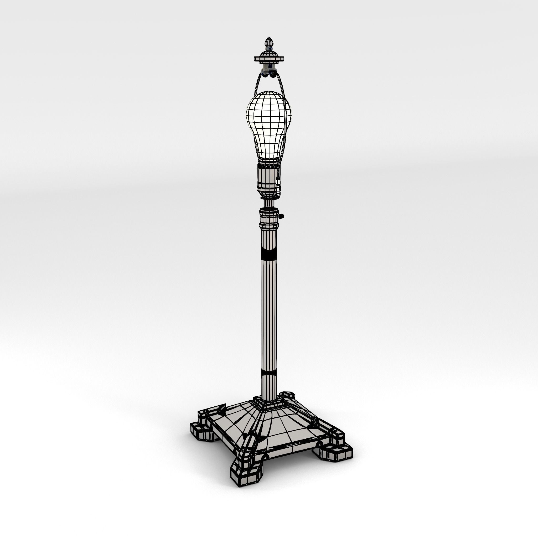 Art Deco Lamp 1 3D model_3