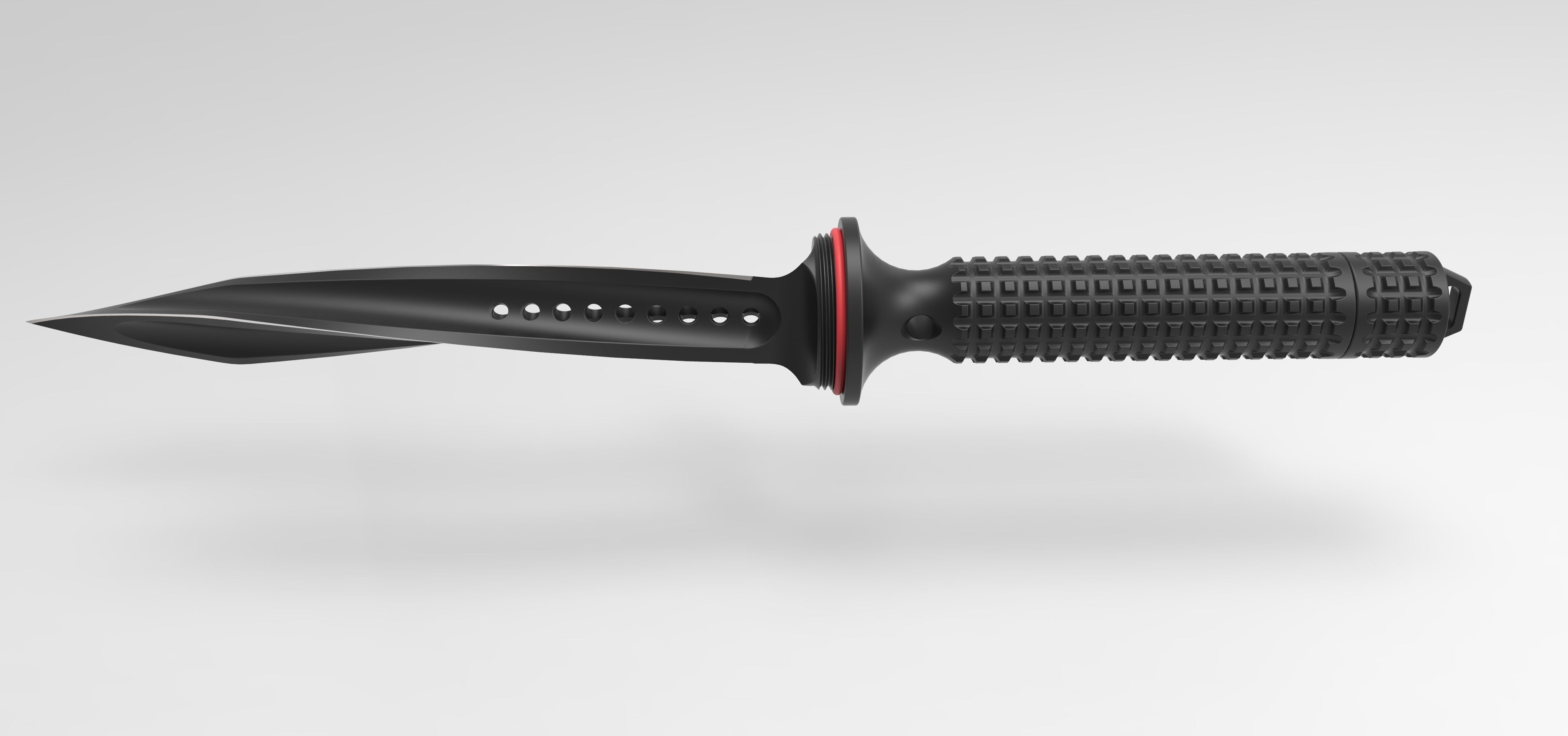 Tri-Edge Dagger 3D model_4