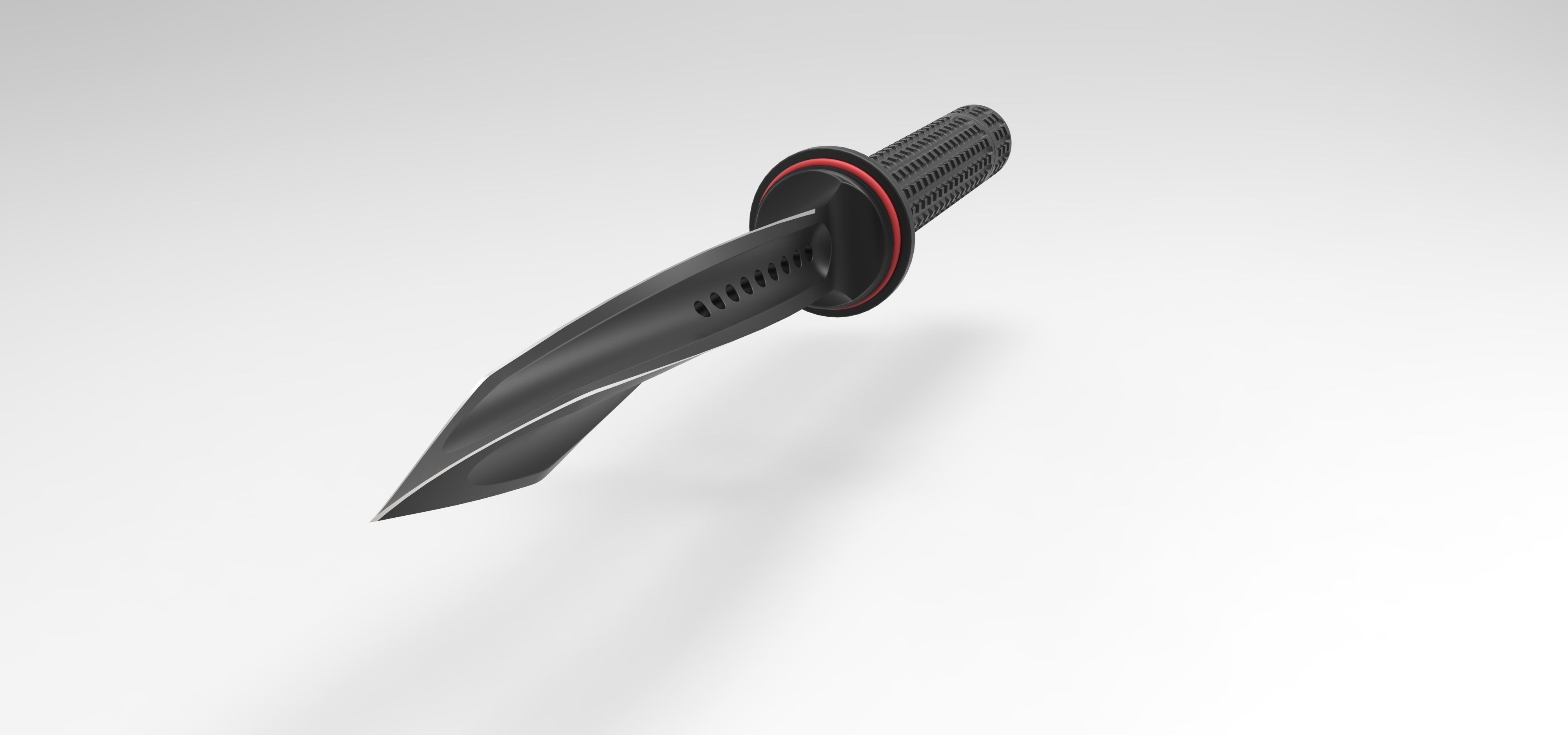 Tri-Edge Dagger 3D model_1