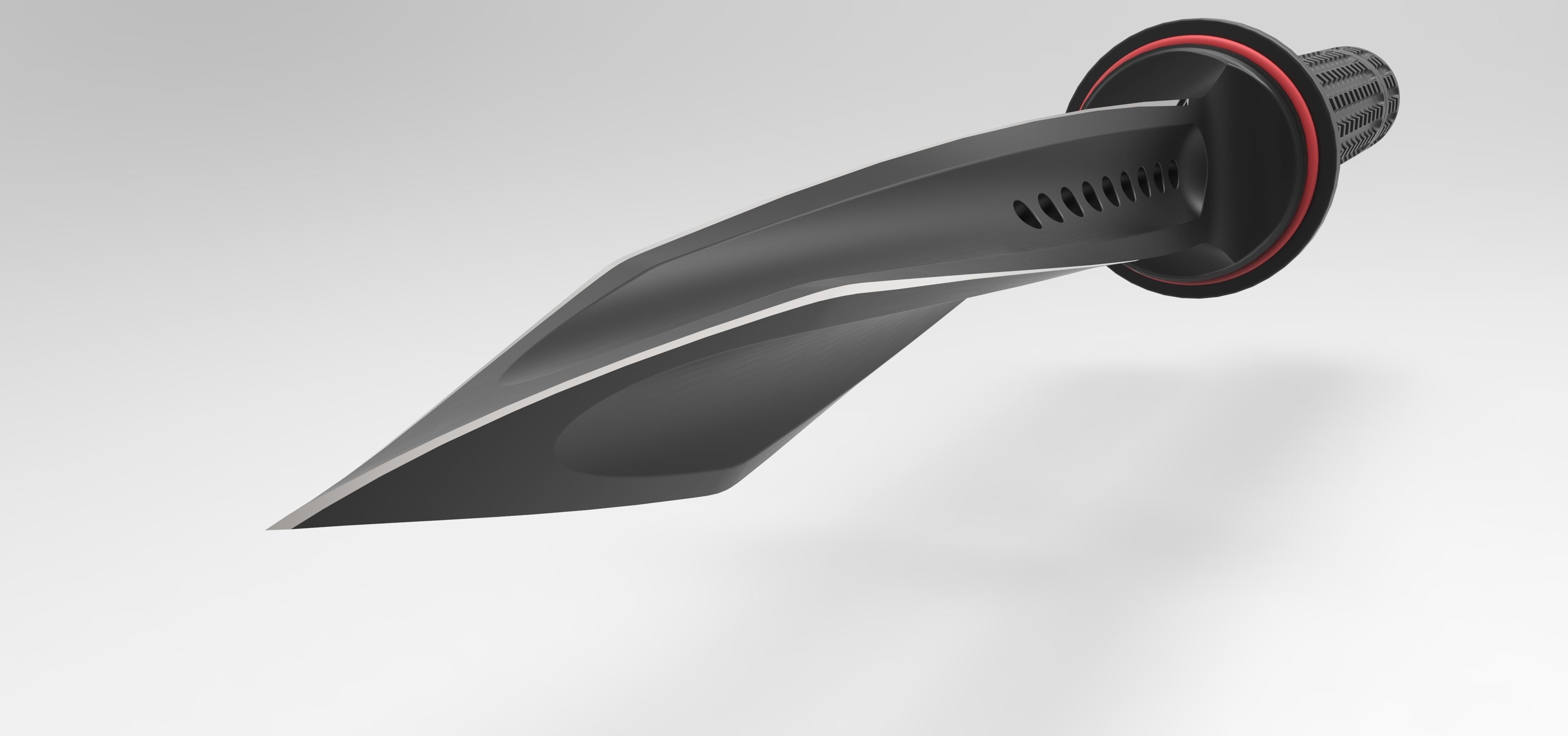 Tri-Edge Dagger 3D model_2