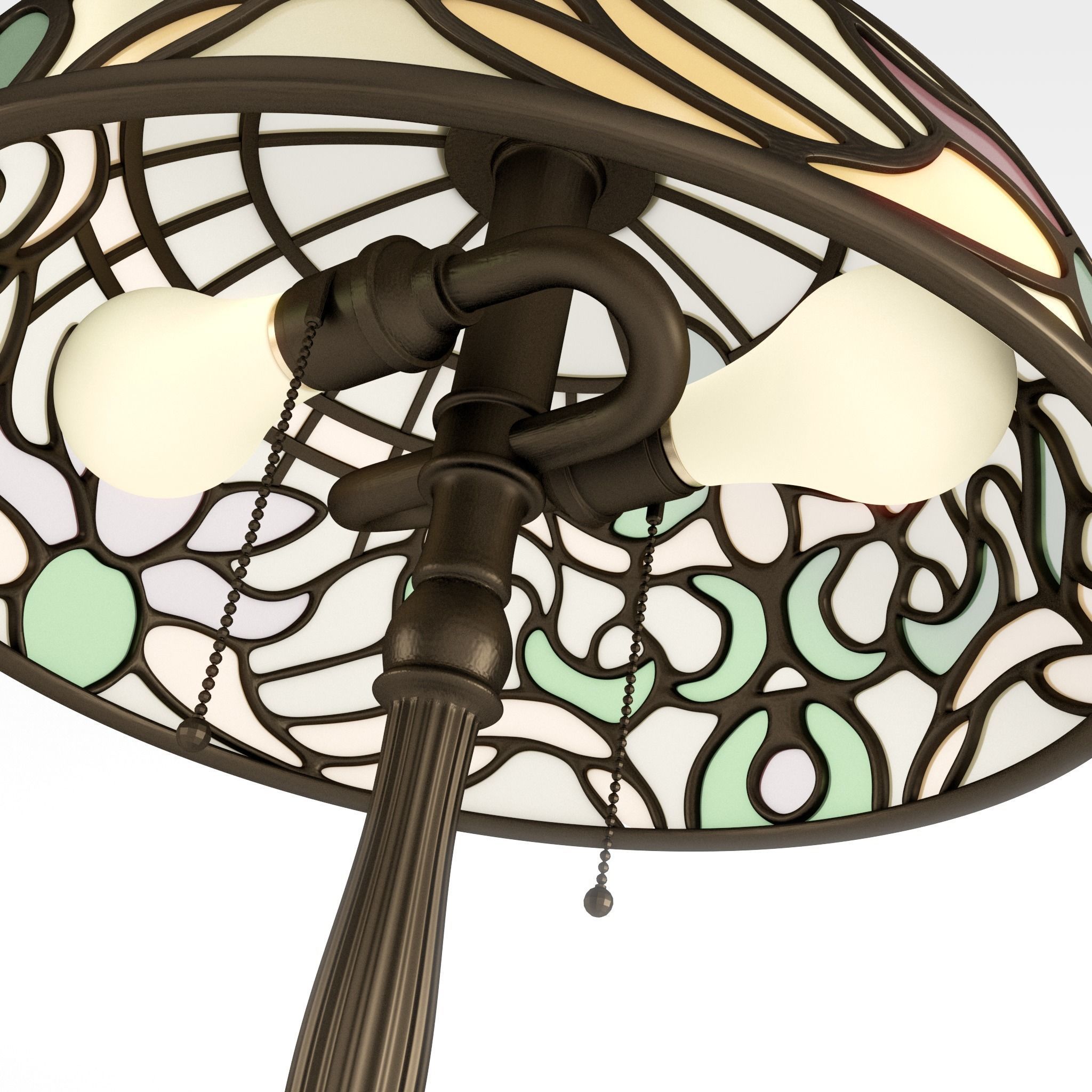 Art Nouveau Lamp 1 3D model_8