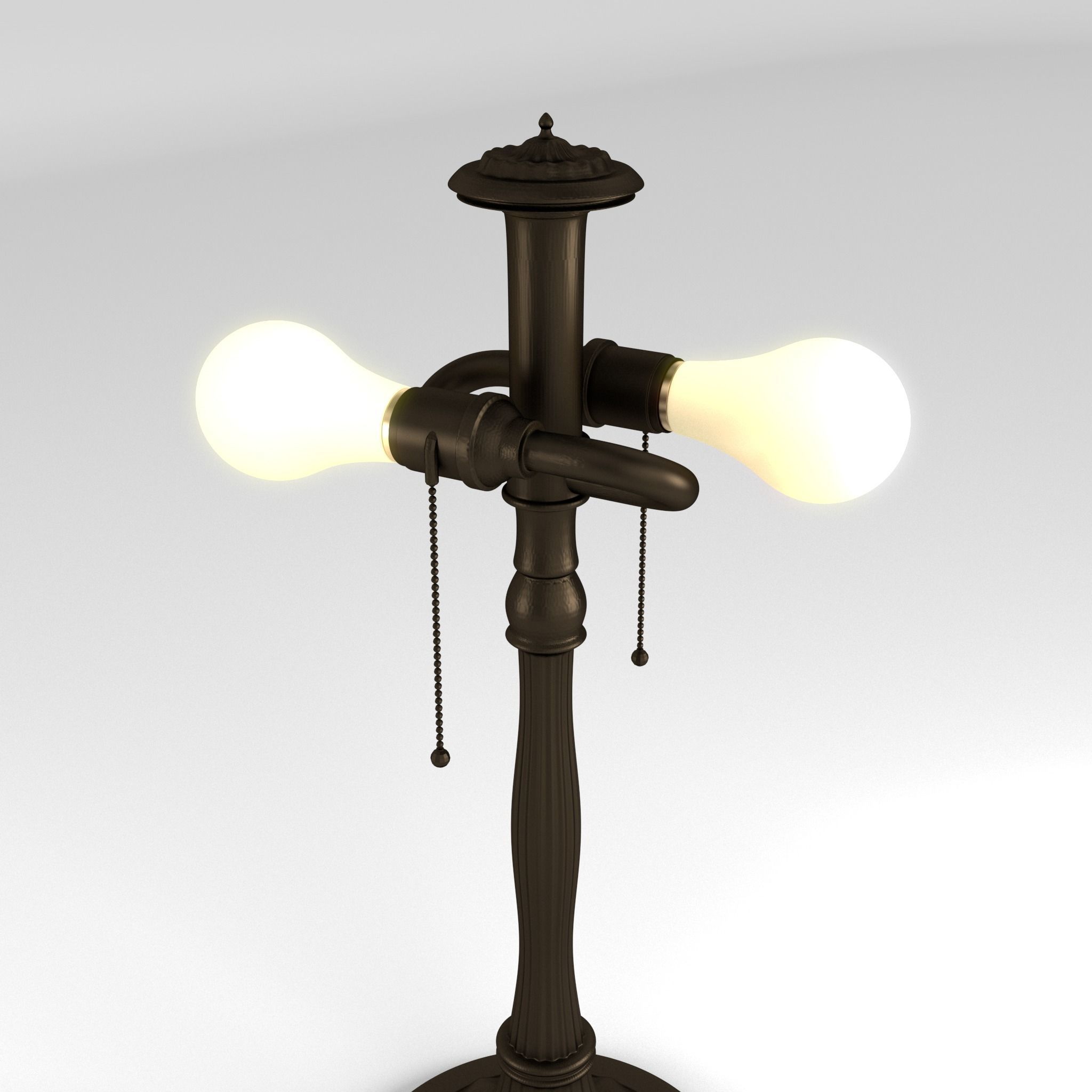 Art Nouveau Lamp 1 3D model_6