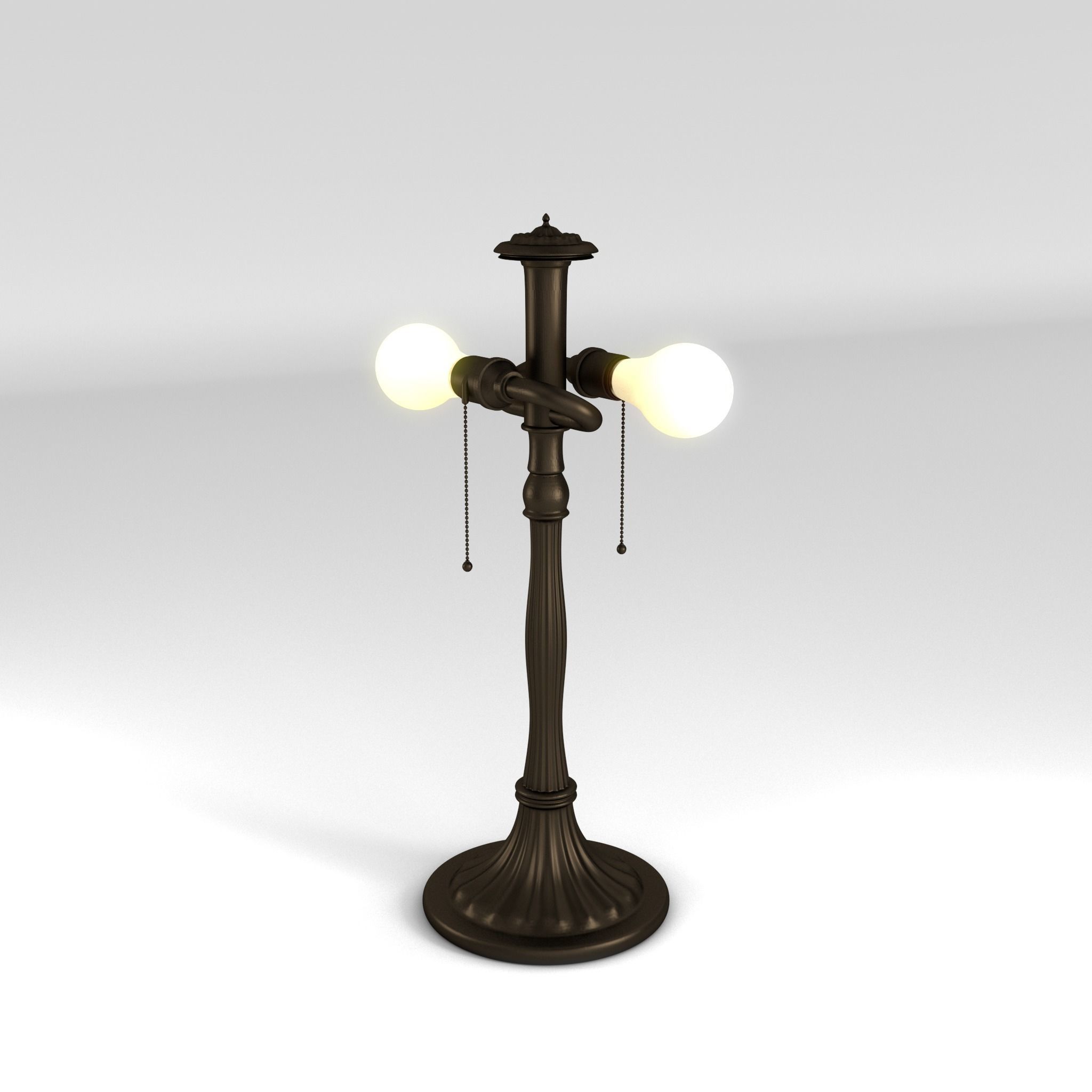 Art Nouveau Lamp 1 3D model_2