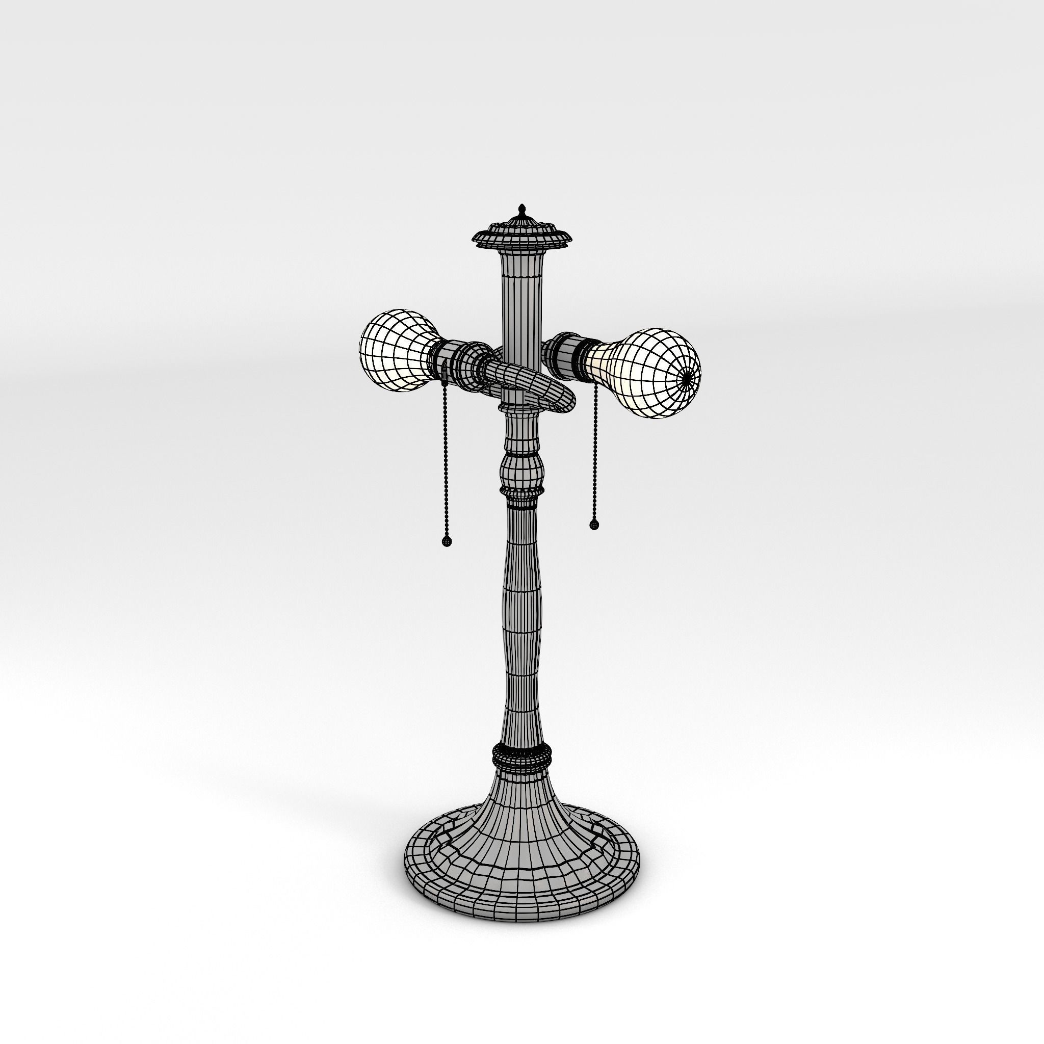 Art Nouveau Lamp 1 3D model_3