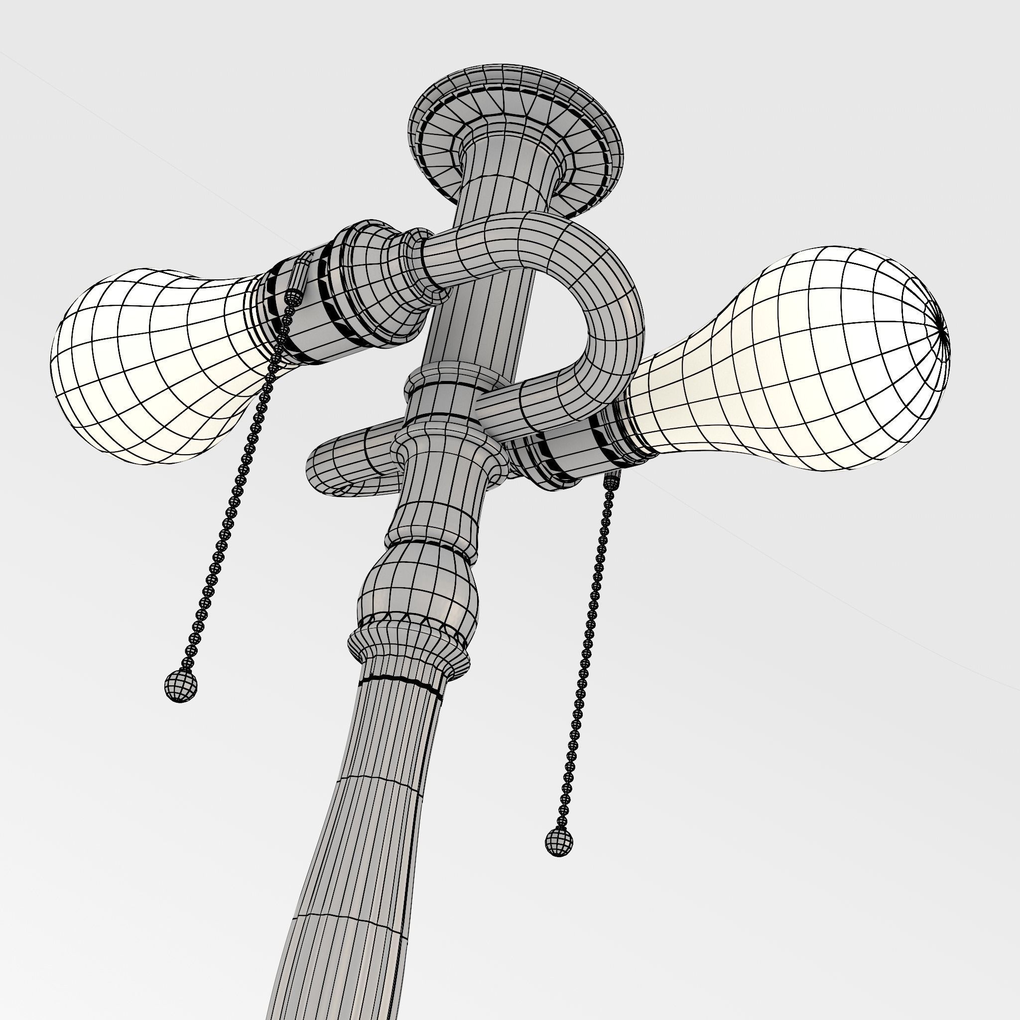 Art Nouveau Lamp 1 3D model_11