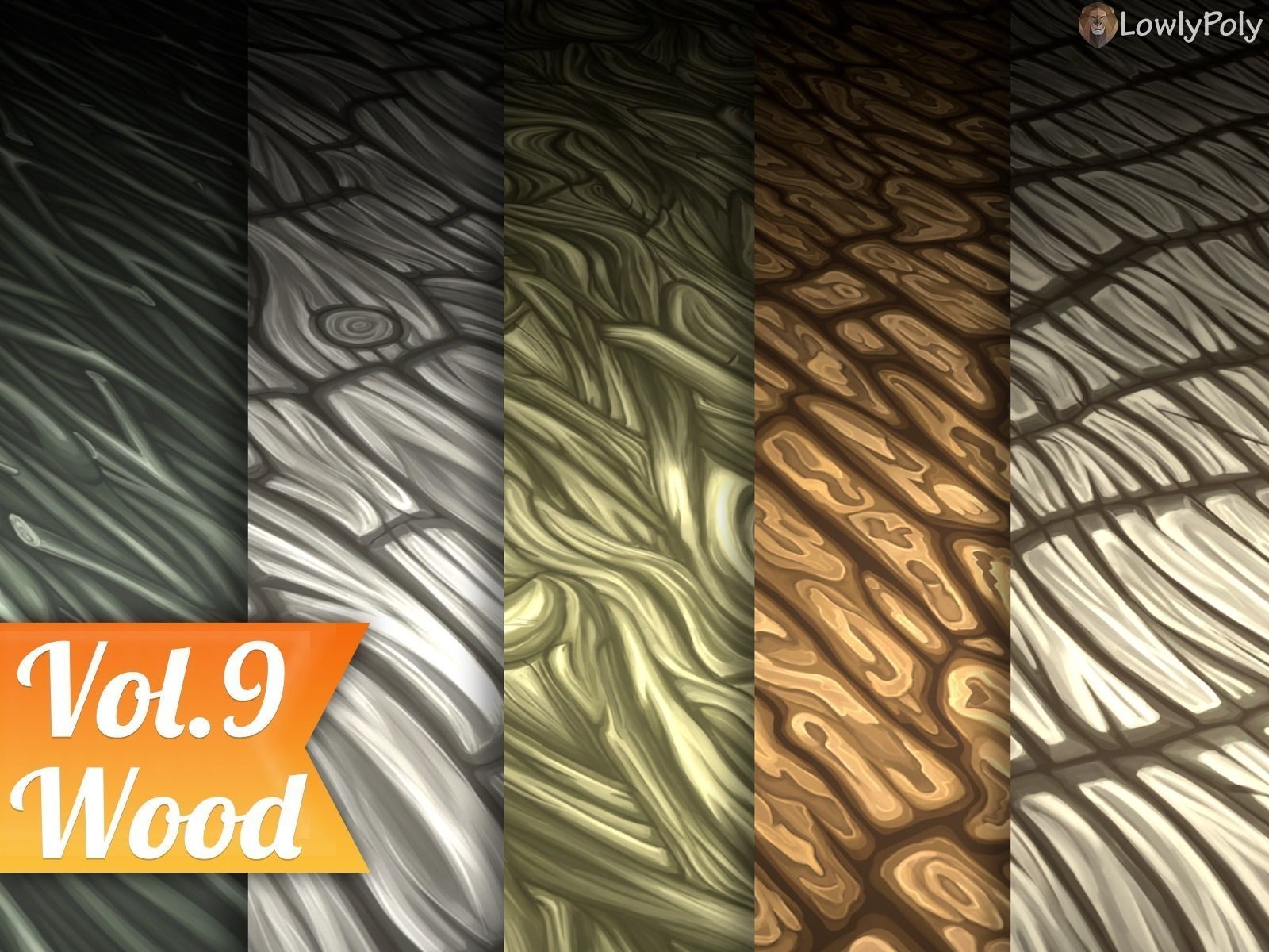 Stylized Wood Vol 09 - Hand Painted Texture Texture_7