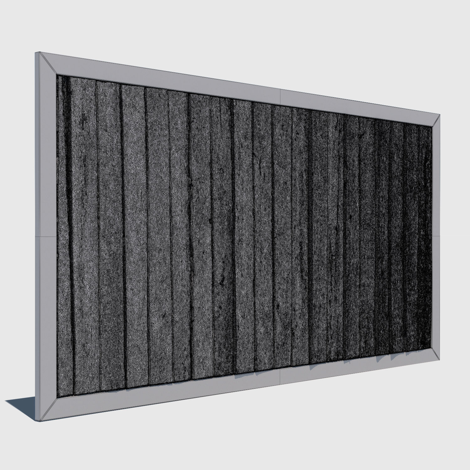 Wood Panel 3D model_2