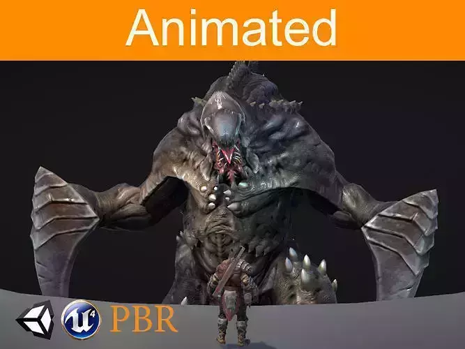 Character Parazite Alfa Low-poly 3D model