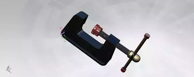 C CLAMP ASSEMBLY Free 3D model