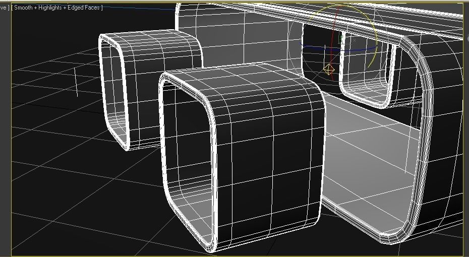 Modern Bar Table set 3D model_10