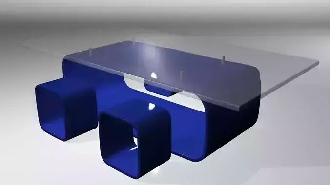 Modern Bar Table set 3D model