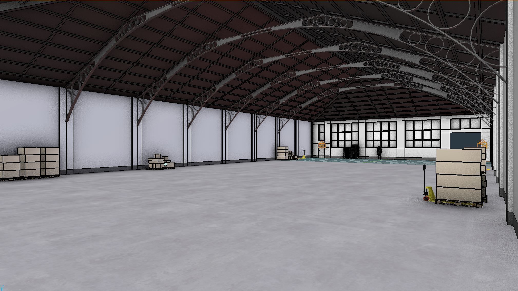 Warehouse Interior 7 Low-poly 3D model_4