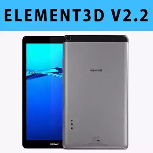 E3D - Huawei MediaPad T3 7 Space Gray 3D model
