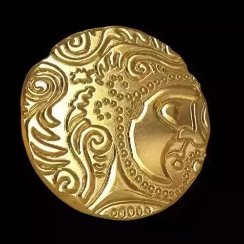 celtic coin 3D print model