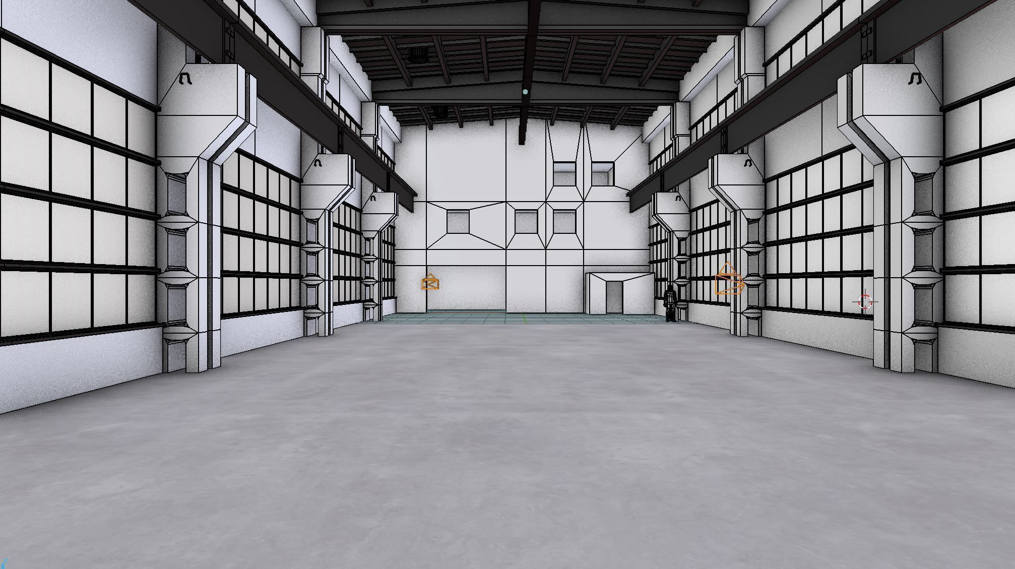 Factory Hall Interior 3 Low-poly 3D model_5