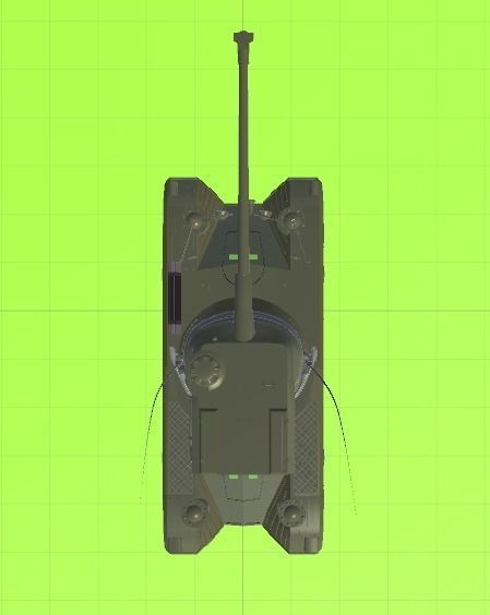 EBR-75 France 1950 Low-poly 3D model_2