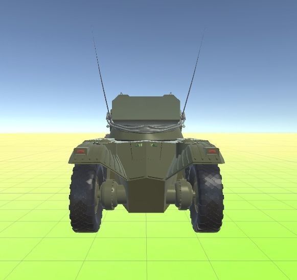 EBR-75 France 1950 Low-poly 3D model_1