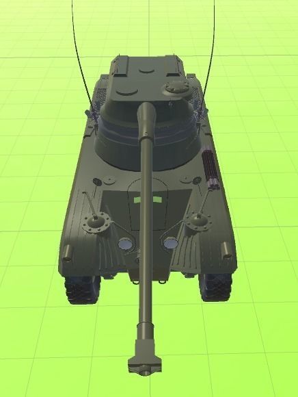 EBR-75 France 1950 Low-poly 3D model_5
