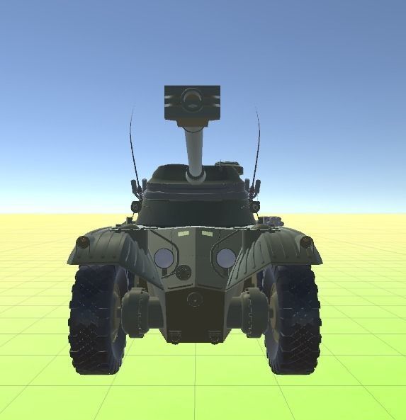 EBR-75 France 1950 Low-poly 3D model_4