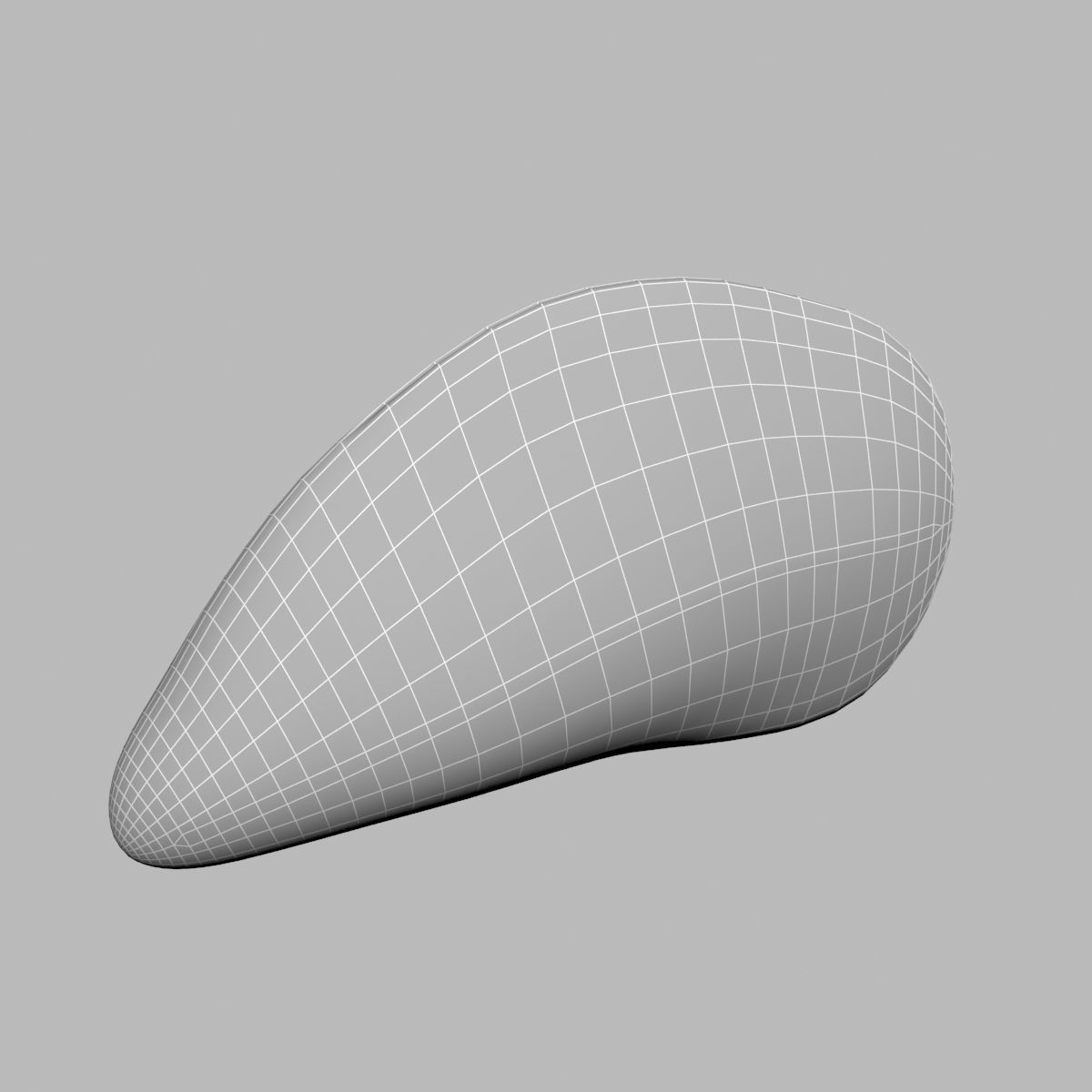 Mussel 1 clam shell 3D model_10