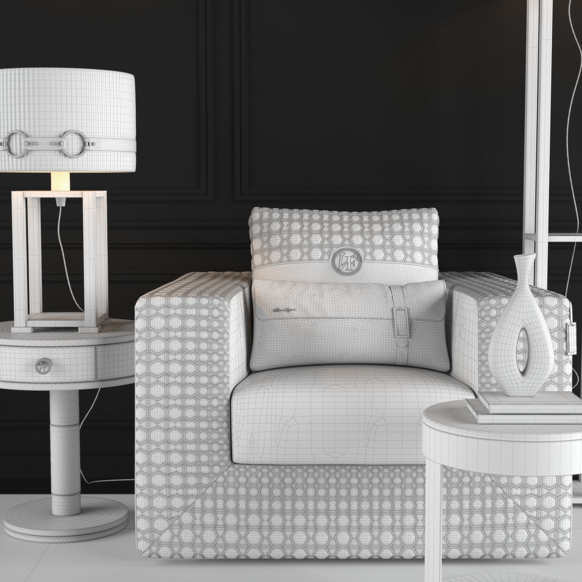 Vittoria Frigerio Appiani set 3D model_6