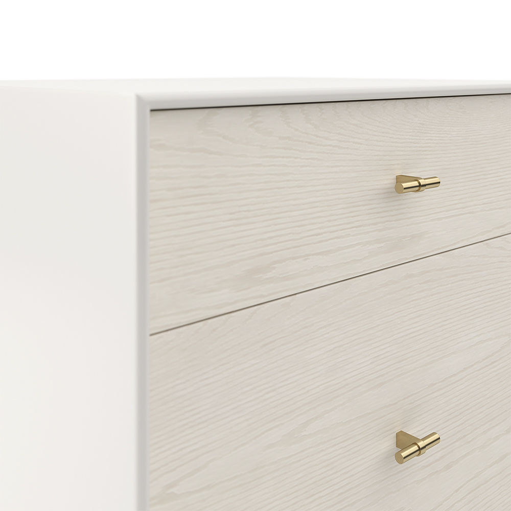 West Elm Modernist Wood  Lacquer Nightstand  Winter Wood 3D model_3