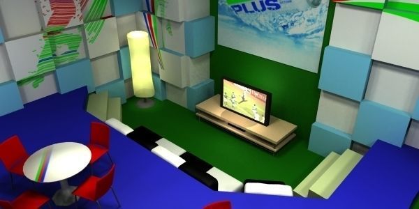 Club House 100Plus Low-poly 3D model_4