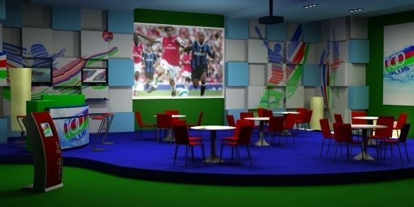 Club House 100Plus Low-poly 3D model_2