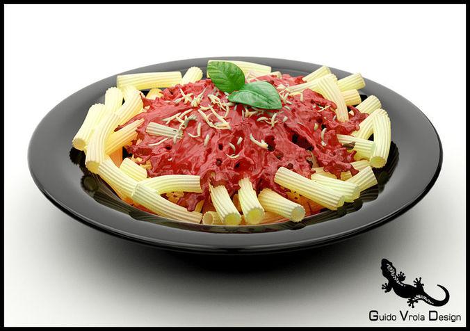 Macaroni Dish 3D model
