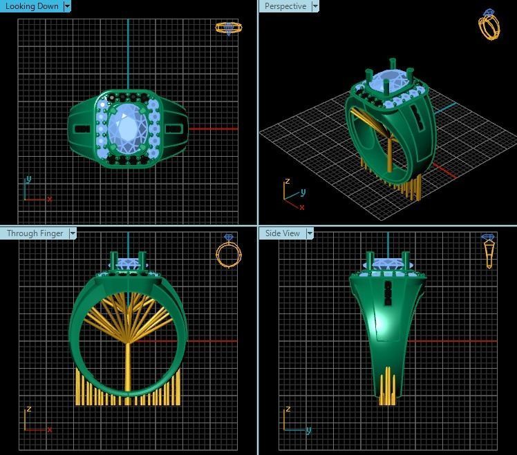 Ring T00598 3D print model_2