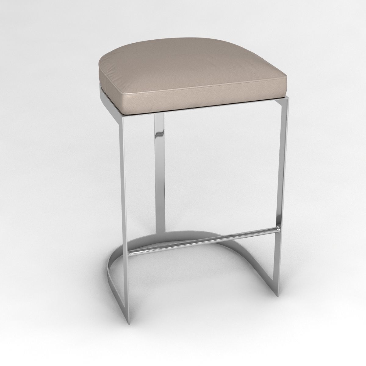 Arteriors howell bar stool 3D model_2