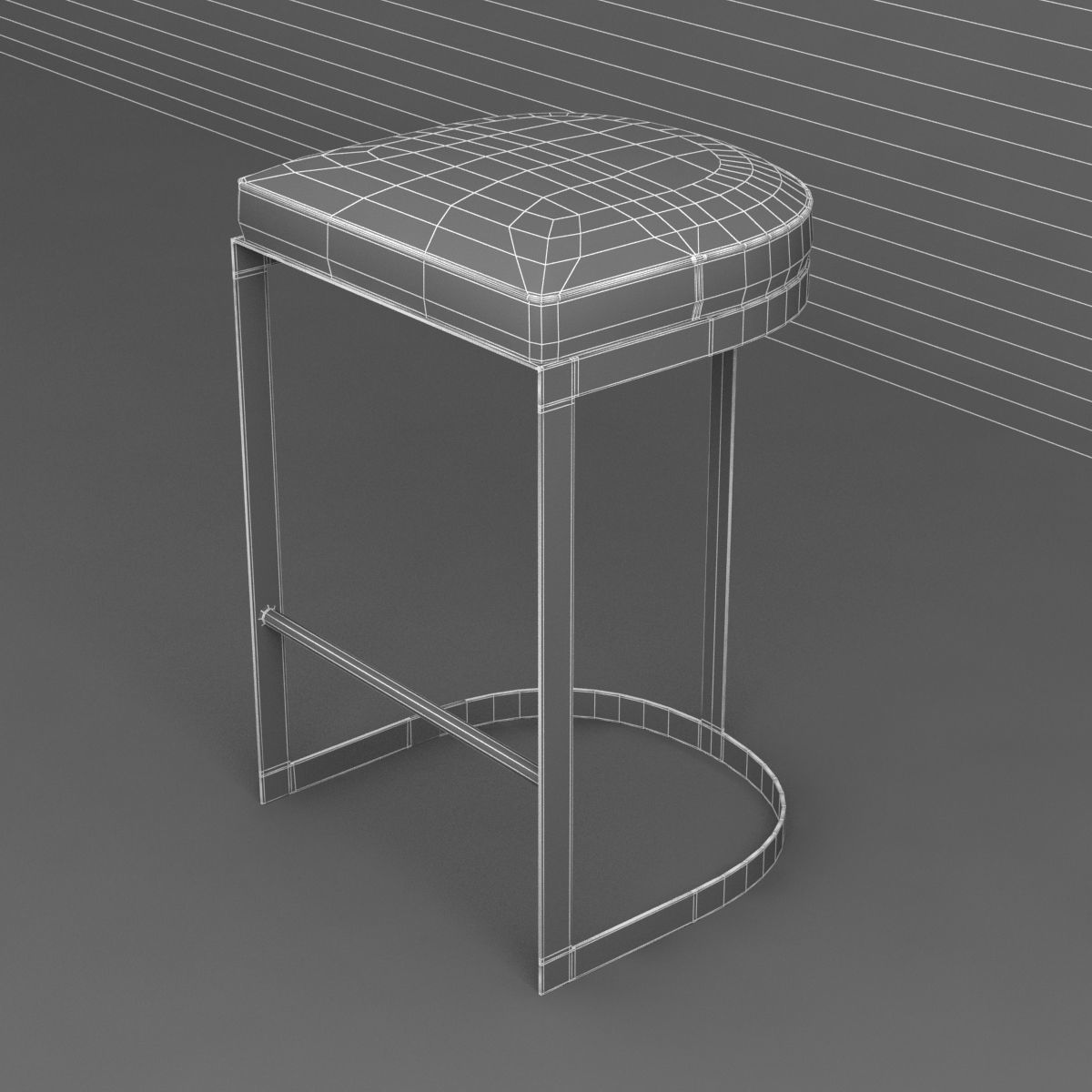 Arteriors howell bar stool 3D model_9