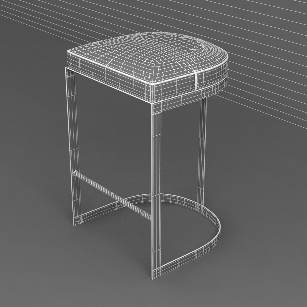 Arteriors howell bar stool 3D model_8