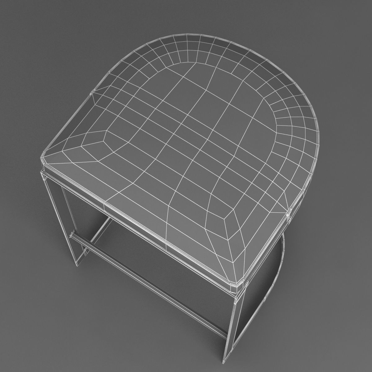 Arteriors howell bar stool 3D model_6