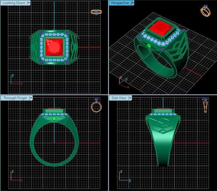 Ring T00602 3D print model_2
