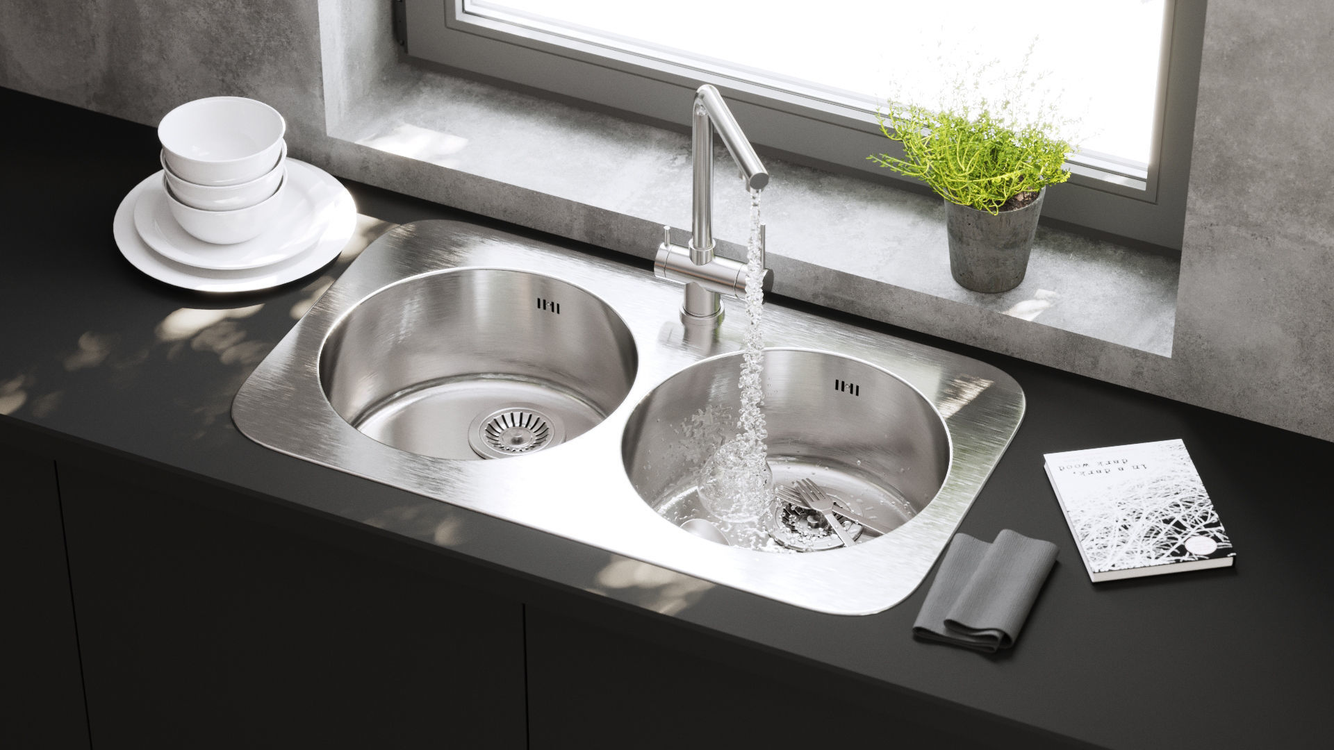 Barazza sinks 3D model_1