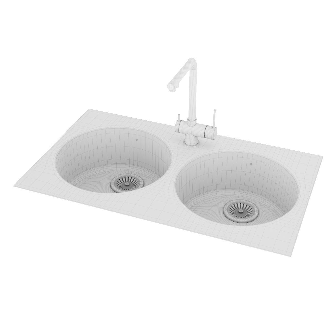 Barazza sinks 3D model_18