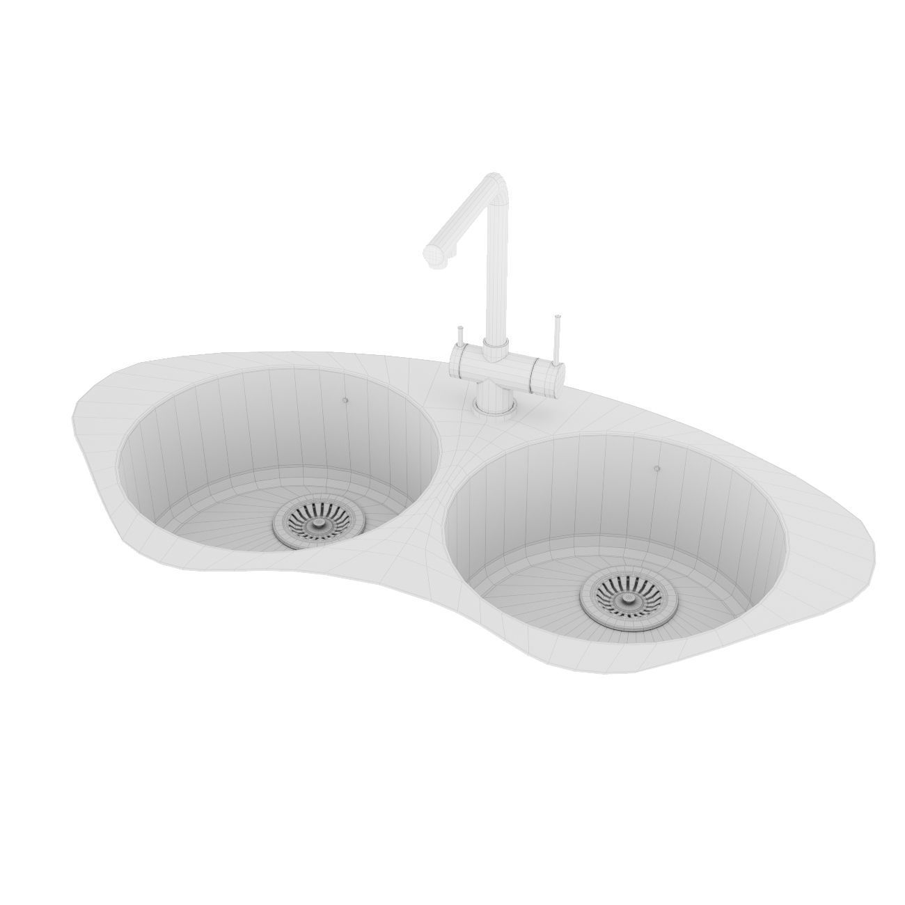 Barazza sinks 3D model_15