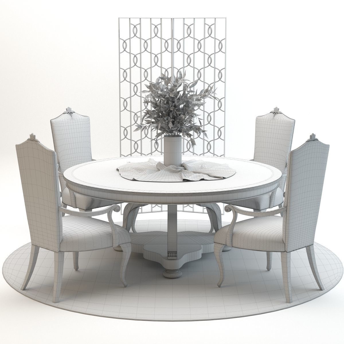 Christopher Guy Grace Dining Set 3D model_5