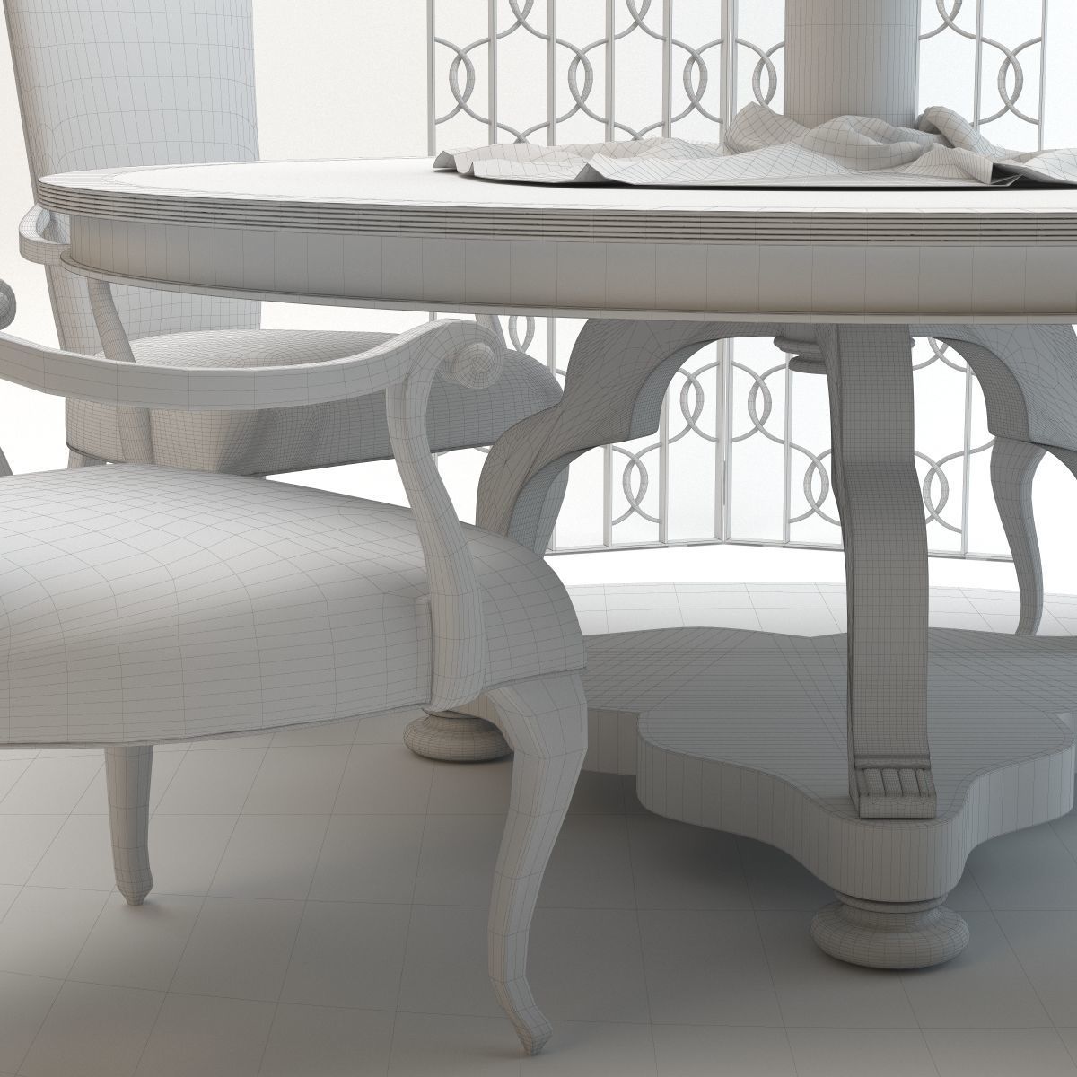 Christopher Guy Grace Dining Set 3D model_6