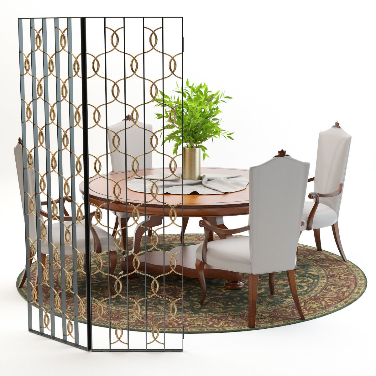 Christopher Guy Grace Dining Set 3D model_2