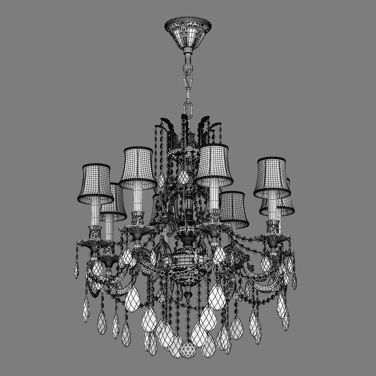 MD 6655-8 Osgona Chandelier 3D model_8
