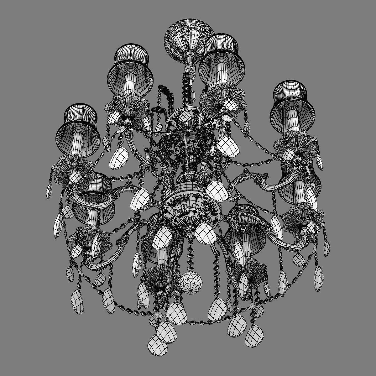 MD 6655-8 Osgona Chandelier 3D model_9