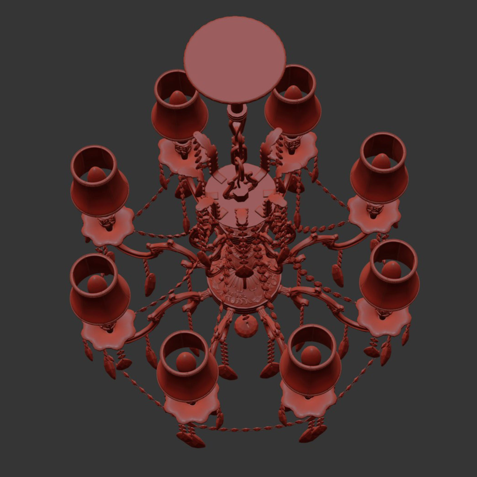 MD 6655-8 Osgona Chandelier 3D model_7