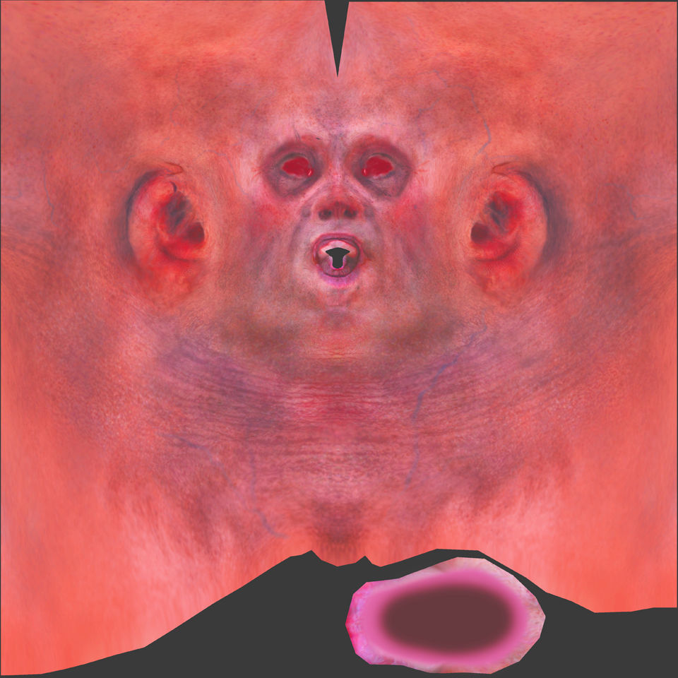 Free Goblin 3d model Face Free low-poly 3D model_14