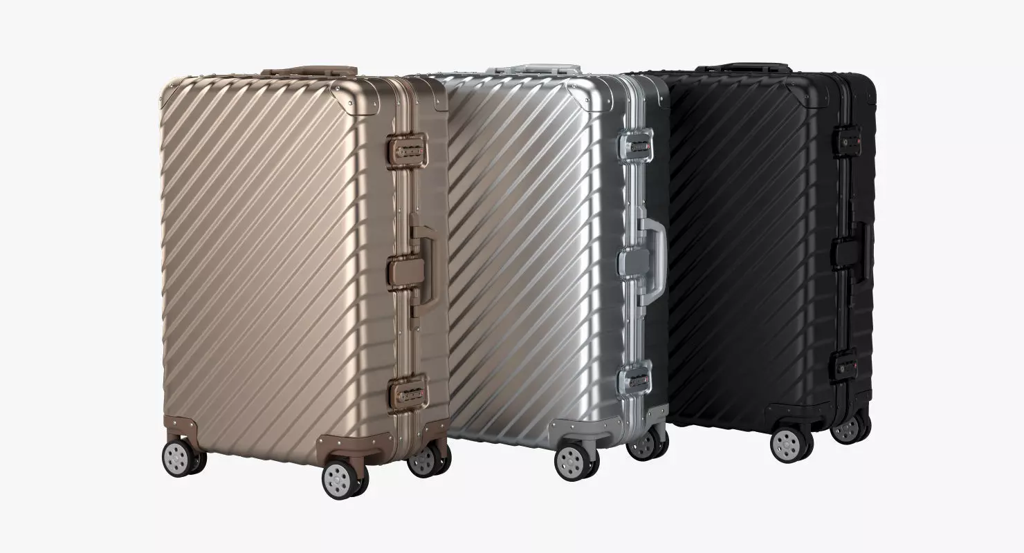 Suitcase 3 3D model_0